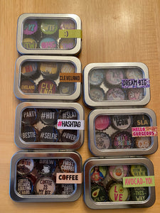 The cutest bottletop magnets with fun images and sayings are perfect for lockers, gifts, desk areas or refrigerators!