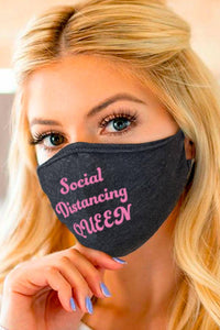 FACE MASK- SOCIAL DISTANCE QUEEN